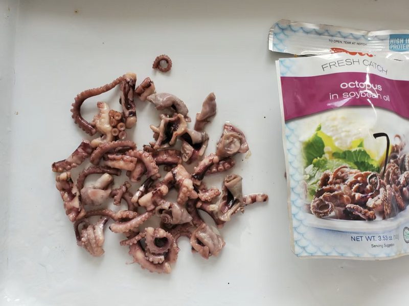 cannned octopus
