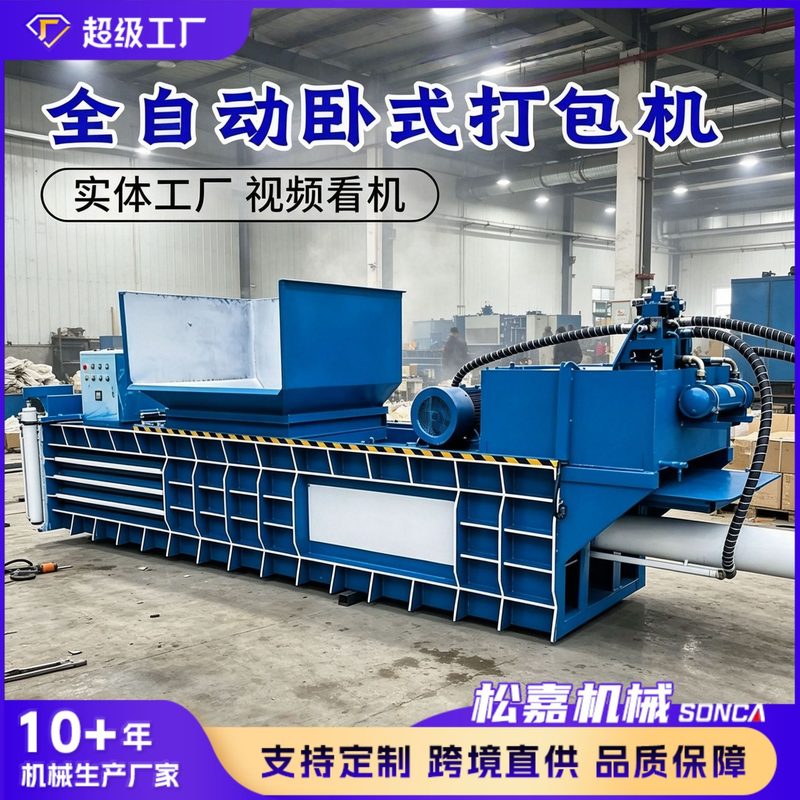Horizontal Hydraulic Baler